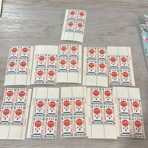 Vintage 1959 Jupiter unused postage stamps 44 stamps from stamp collector